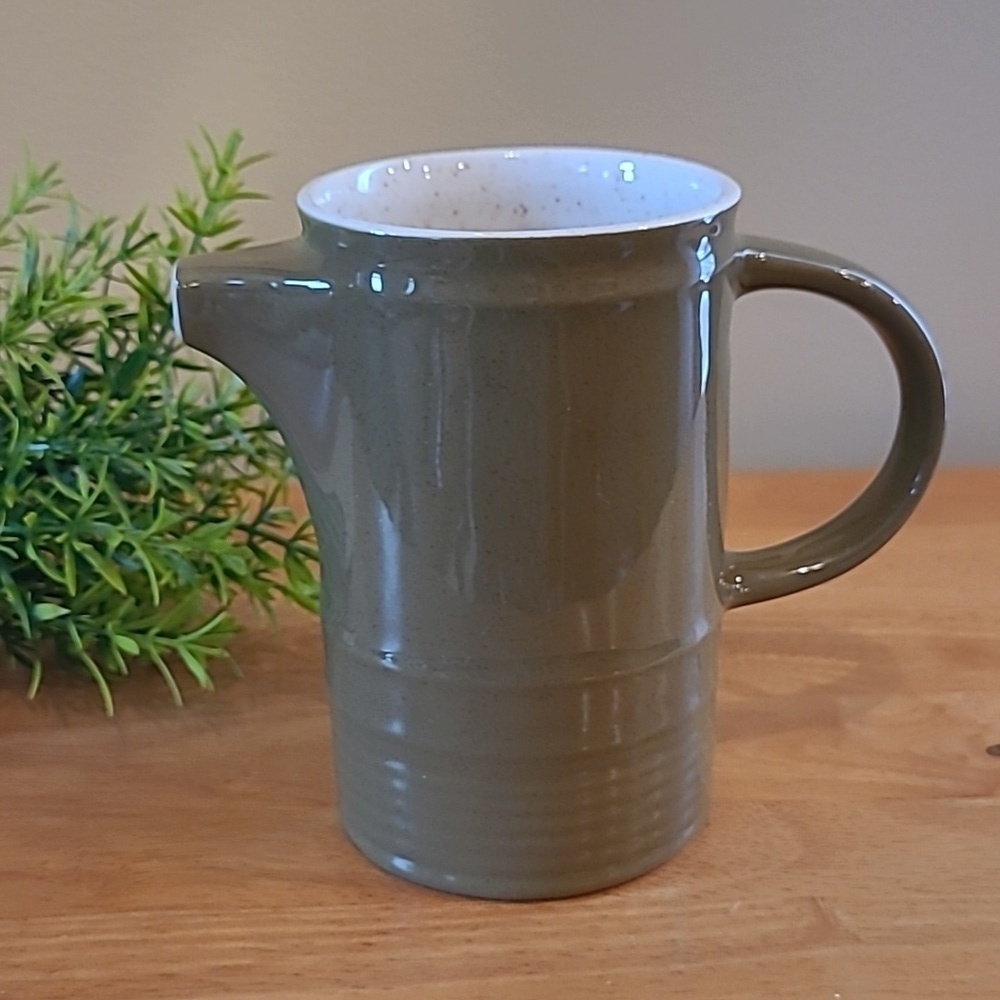 BRENDAN Erin Stone Arklow Ireland Vintage Olive Green Creamer